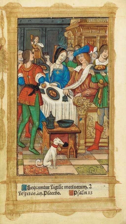 [HEURES SUR VELIN] -- Heures à l'usaige de Romme tout au long sans rien requerir. Avec la destruction de Jerusalem et les figures de la vie de lhomme et plusieurs autres belles figures. Paris: par Gillet Hardouyn, [calendrier de 1515-1530].
