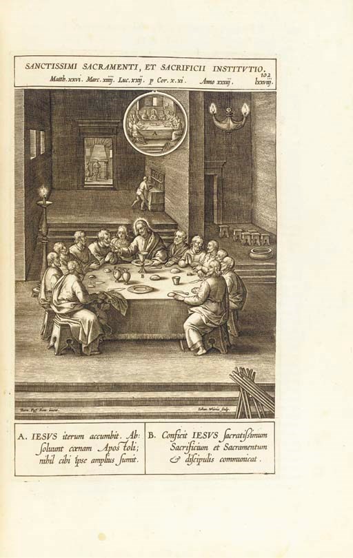 NATALIS, Hieronymus (1507-1580). Adnotationes et meditationes in evangelia quae in sacrosancto missae sacrificio toto anno leguntur. Anvers: Martinus Nutius, 1594-1595.