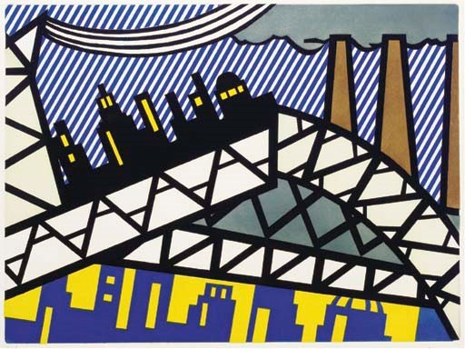 [LICHTENSTEIN] -- GINSBERG, Allen. La nouvelle chute de l'Amérique. Dix gravures de Roy Lichtenstein. Paris: Editions du Solstice, 1992.