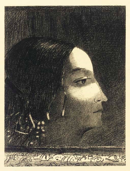 [REDON] -- PICARD, Edmond. Le juré. Monodrame en cinq actes. Sept interprétations originales par Odilon Redon. Bruxelles: Mme Ve Monnom, 30 août 1887.