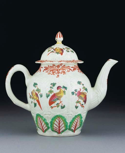 A Liverpool teapot and cover