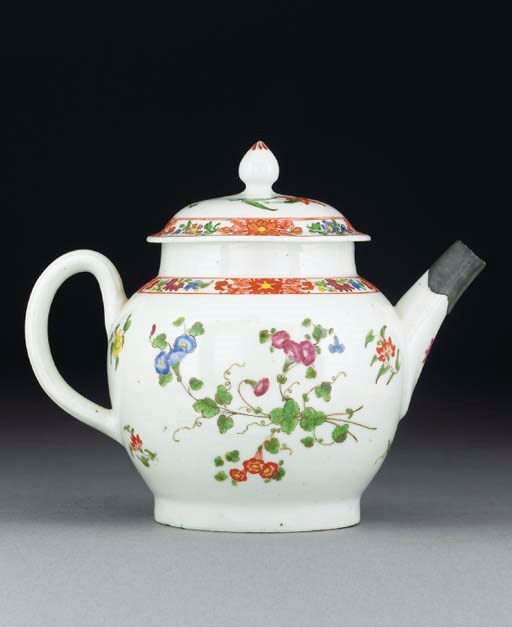 A Plymouth globular teapot and cover