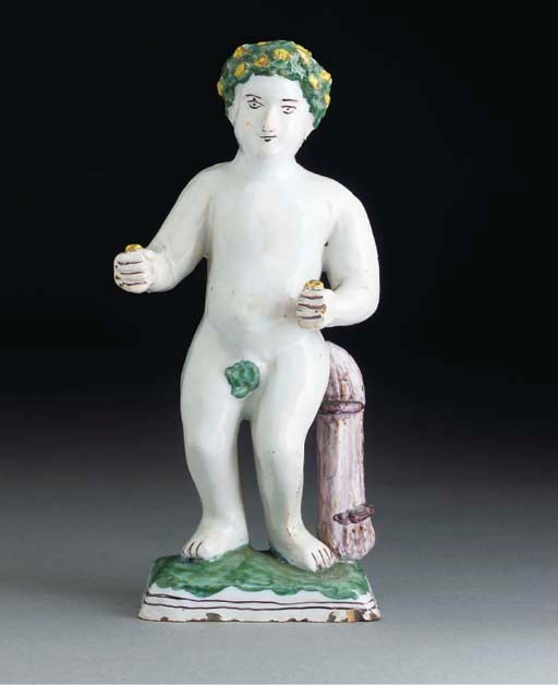 A North European fayence figure