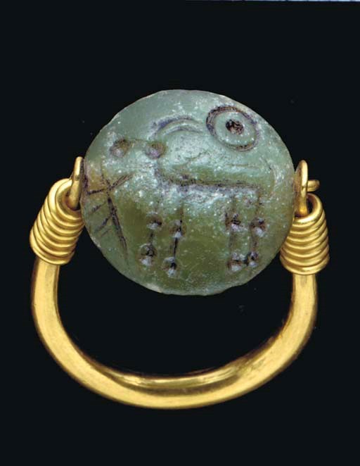 A GREEK GREEN STEATITE ISLAND GEM
