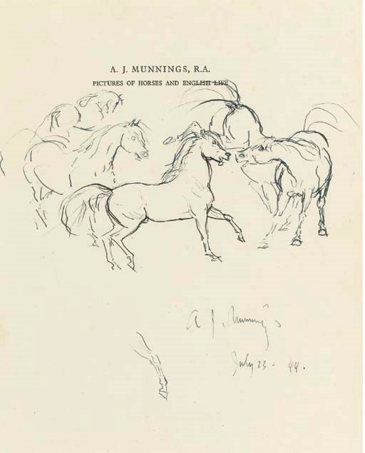 Sir Alfred James Munnings, K.C.V.O., P.R.A., R.W.S. (1878-1959)