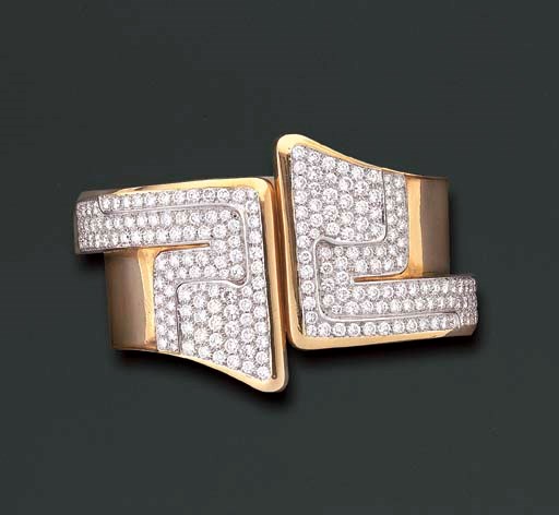 BRACELET MANCHETTE DIAMANTS