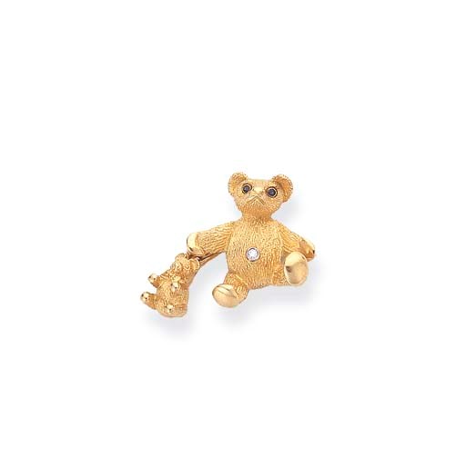 BROCHE OURSON SAPHIRS ET DIAMANTS, PAR TIFFANY & CO