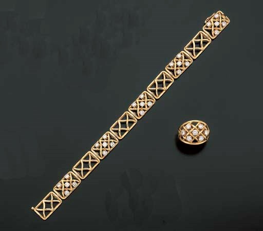 BRACELET ET BAGUE DIAMANTS, PAR BOUCHERON