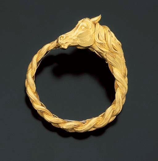 BRACELET "TETE DE CHEVAL" EN OR, PAR HERMES