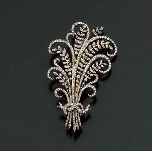 BROCHE TREMBLEUSE DIAMANTS