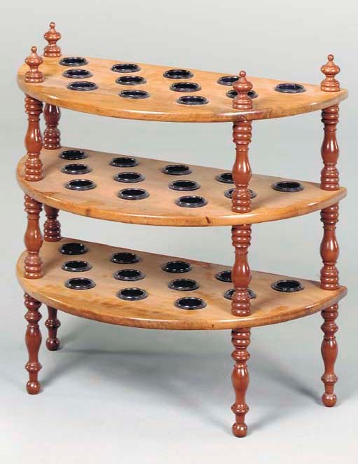 A VICTORIAN MAHOGANY WALKING STICK STAND,