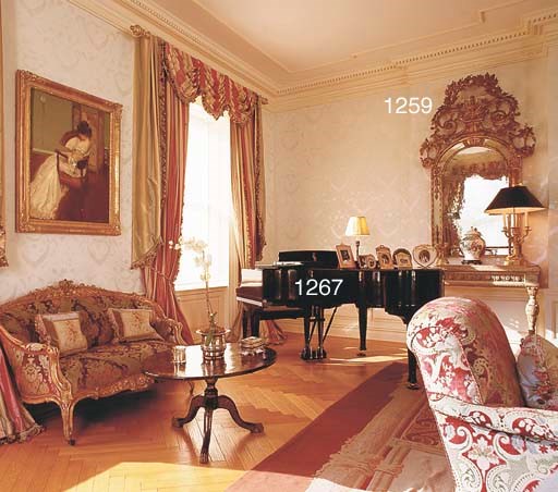 A STEINWAY BLACK LACQUER BABY GRAND PIANO WITH BENCH,