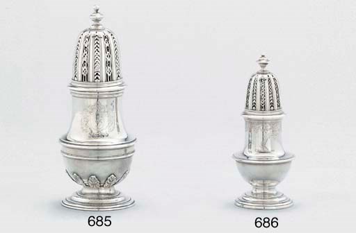 A George I silver sugar-caster