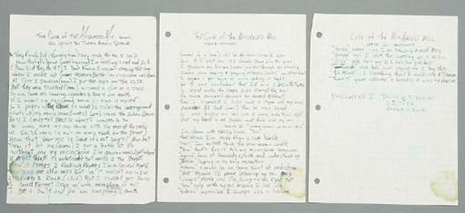2PAC THE CASE OF THE MISPLACED MIC HANDWRITTEN LYRIC SHEET