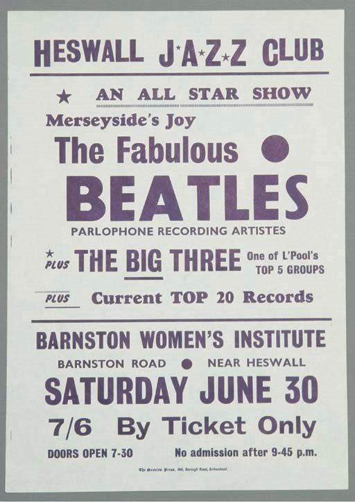 BEATLES CONCERT POSTER