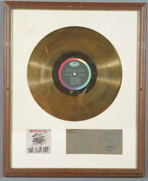 BEATLES '65 GOLD RECORD