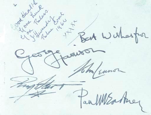 THE BEATLES SIGNATURES