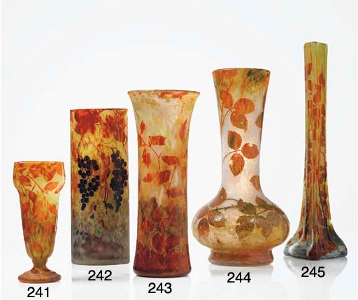 GRAND VASE TUBULAIRE DE SECTION OBLONGUE