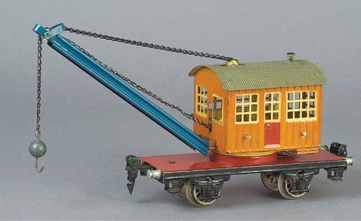 A  Märklin two-axle 1768 16.5cm. Crane Wagon