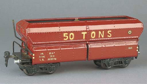 A  Märklin four-axle 1855 24.5cm. 50T Hopper Wagon