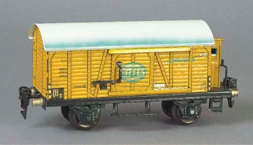 A Märklin two-axle 1792 24.5cm. Fyffes banana van with brakeman's hut