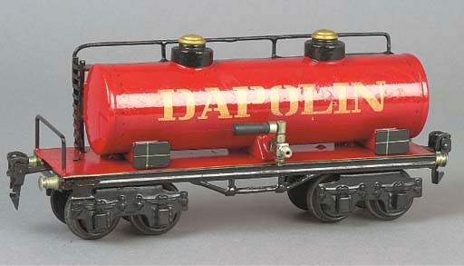 A Märklin four-axle 1954Dap 21.5cm. Dapolin tank wagon