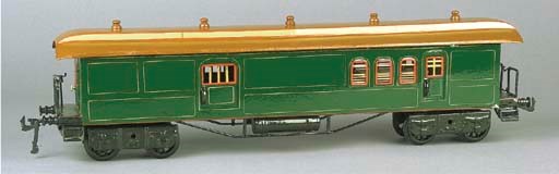 A Bing Gauge I four-axle 48.5cm. Wagons Lits Baggage Car