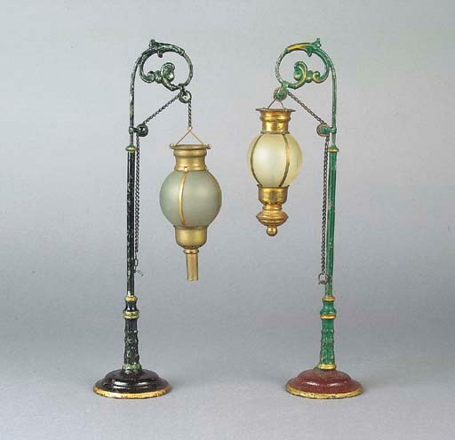 Bing 30.5cm. oil Lamp Standards