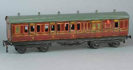 A Bing Gauge I bogie LMS 1921-stock 3rd Brake Corridor Coach No. 2783