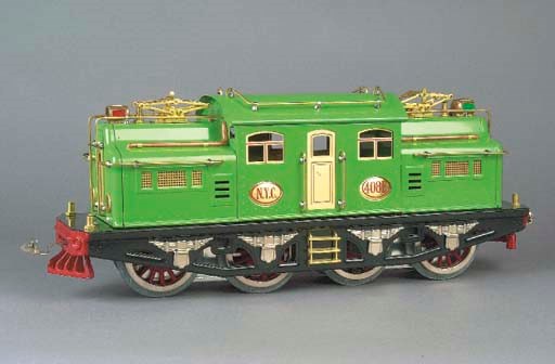 A Williams Lionel-replica Standard Gauge unpowered No. 408E 0-4-4-0 Electric Locomotive