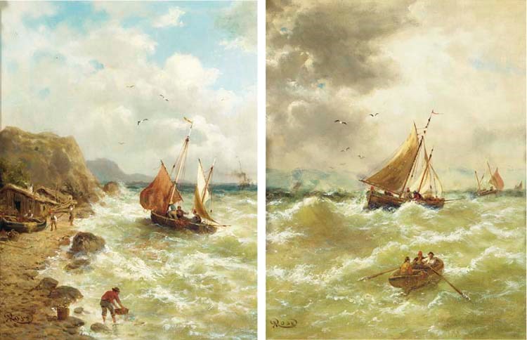 (2)  Karl Julius Rose (German, 1828-1911)