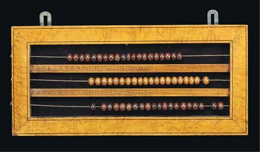 A NAPOLEON III MAPLE VENEERED BILLIARD SCORE BOARD