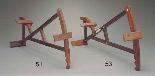 A mid-18th century Lignum Vitae and boxwood Davis backstaff