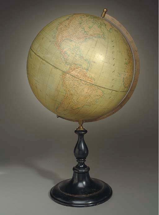 An early 20th-Century Swedish 21-inch diameter terrestrial table globe