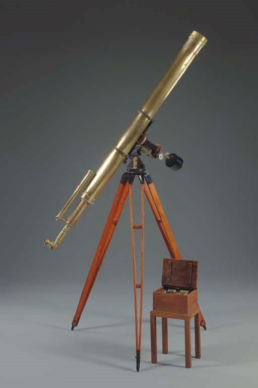 A 20th century brass 6 in. telescope