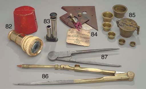 A 20th-Century steel and black-enamelled German spectroscope
