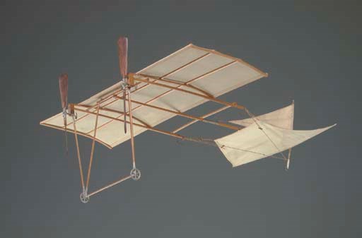 A rare early 20th-Century flying model Aéroplane "Ad Astra", c. 1910
