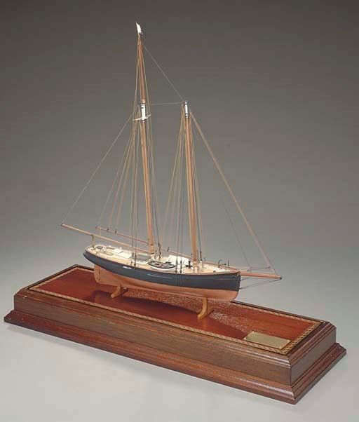 A fine scale model of the New York Pilot schooner Phantom