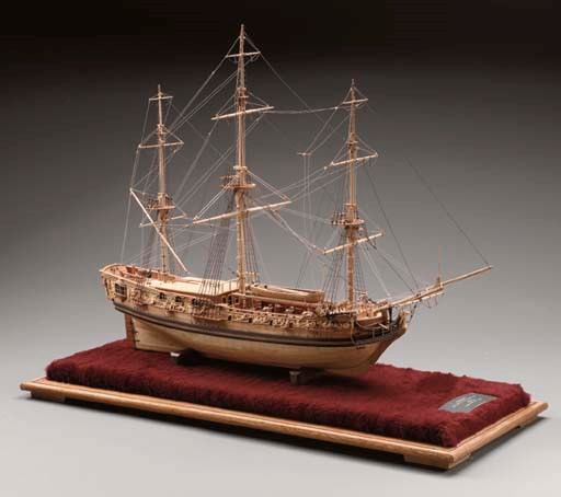 A Fine Scale Model of the Royal Yacht Caroline of 1749