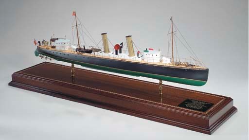 A static display model of the high speed commuter yacht Tarantula