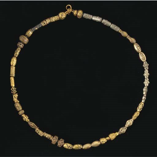 A group of Japanese ojime beads, Meiji Period