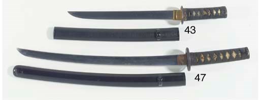 A wakizashi, the blade unsigned
