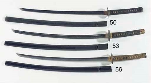 A Katana, unsigned, the blade 17th Century
