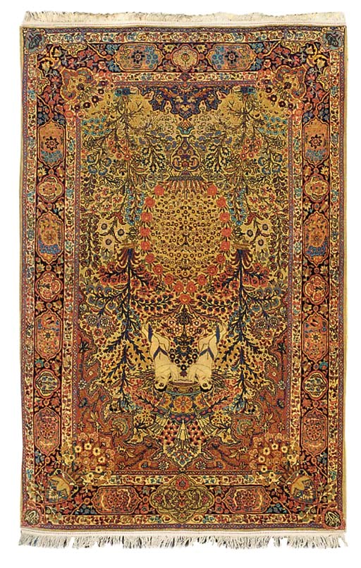 A Tabriz prayer rug