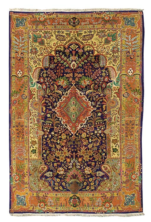 A fine Tabriz small prayer carpet