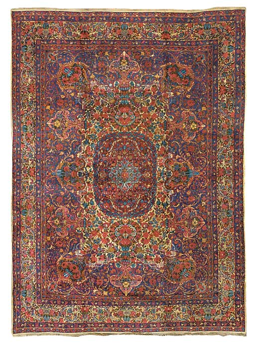 A fine Kirman Laver carpet