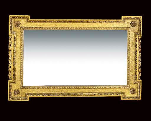 A GILTWOOD LANDSCAPE MIRROR