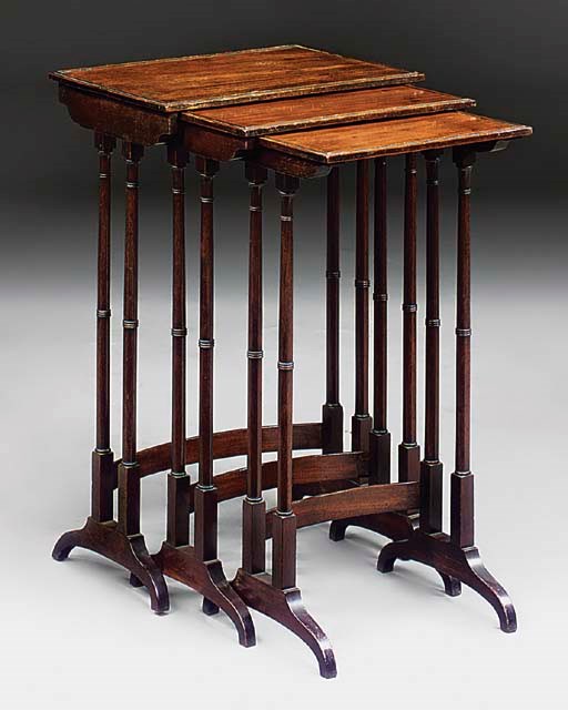 A SET OF THREE GRADUATED OCCASIONAL TABLES