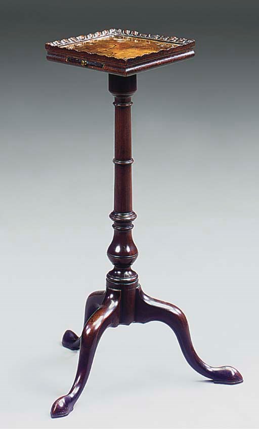 A MAHOGANY KETTLE STAND