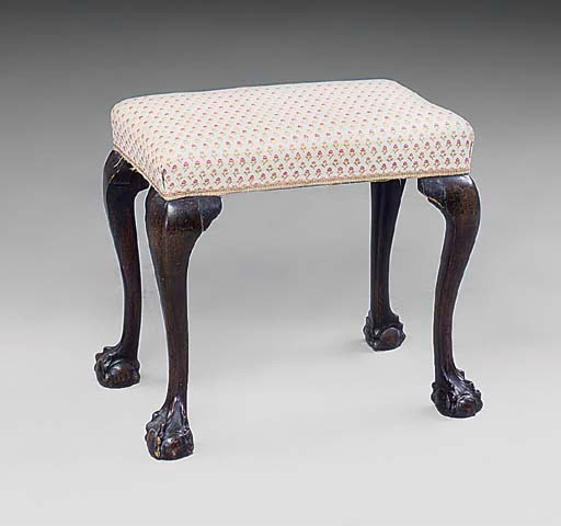 A mahogany stool
